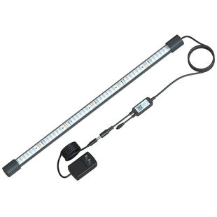 三排高亮LED鱼缸灯防水增艳龙鱼专用灯管水草 水族箱顶灯七彩变色