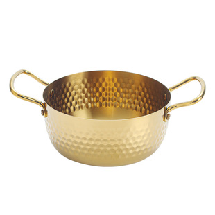 不锈钢拉面锅泡面锅韩国煮面锅电磁炉汤锅双耳创意网红方便面锅子