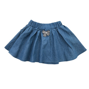 出口日本女中小童纯棉半身裙女孩韩版牛仔裙洋气短裙子外贸公主裙