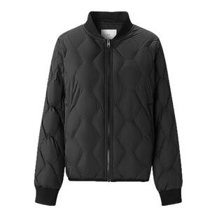 HLA/海澜之家保暖羽绒服25秋冬新款远红外棒球领利落休闲外套女装