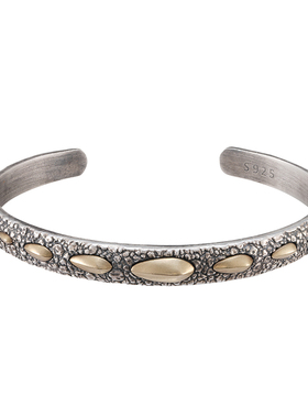 龙甲手镯刻己原创s925银国风手环