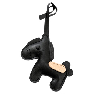 可爱小马包挂件PU皮质钥匙扣百搭创意包包挂饰卡通马年挂件礼品