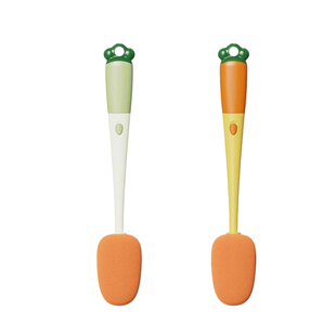 胡萝卜杯刷三合一多功能洗杯子神器厨房海绵洗奶瓶刷长柄清洗刷子