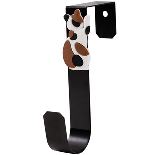 米立风物可爱猫咪挂钩创意免打孔门后挂架卧室厨房卡通壁挂置物架