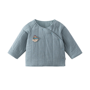 JaJazoo宝宝夹棉花上衣春秋冬纯棉纱保暖儿童加厚棉衣外套家居服