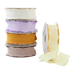 花边褶皱丝带波浪花束鲜花包装缎带绸带礼物蛋糕装饰彩带打包带子