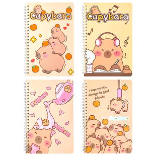 A5加厚线圈本高颜值作业记事可爱卡通笔记本子韩国小清新简约大号A5大学生日记记事本小学生实用文具奖品批发