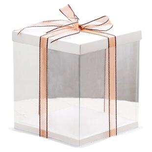 蛋糕盒子透明4四6六8八10十12寸单双层加高发批防尘礼物生日包装