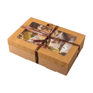 春游野餐盒一次性户外露营寿司便当盒九宫格打包盒牛皮纸烤肉盒子