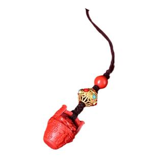 朱砂一桶金平安符手机链挂饰短款男女元宝吊坠挂件好运本命年礼物