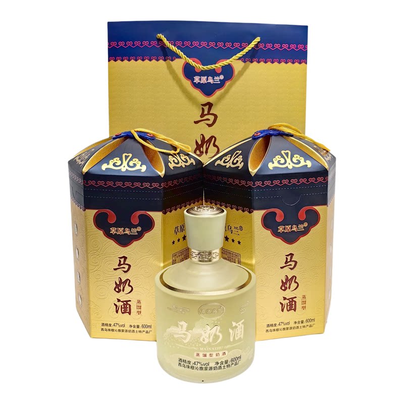 新品草原乌兰47度600ml马白酒/调香白酒
