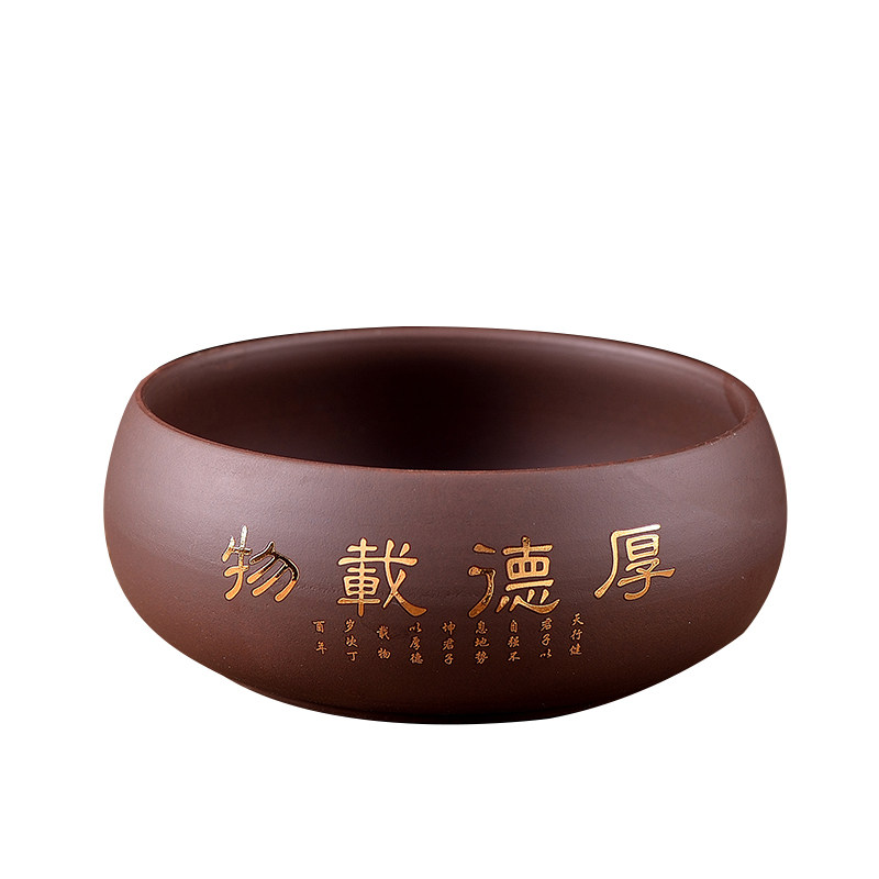 紫砂茶洗大号陶瓷小号水洗茶碗
