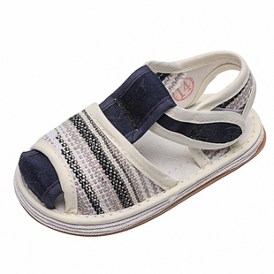 儿童手工布凉鞋女学步鞋宝宝千层底小布鞋1-3岁老北京2男夏季软底