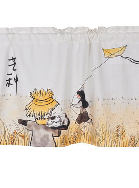 ins风柜子热水器遮挡布帘可定制