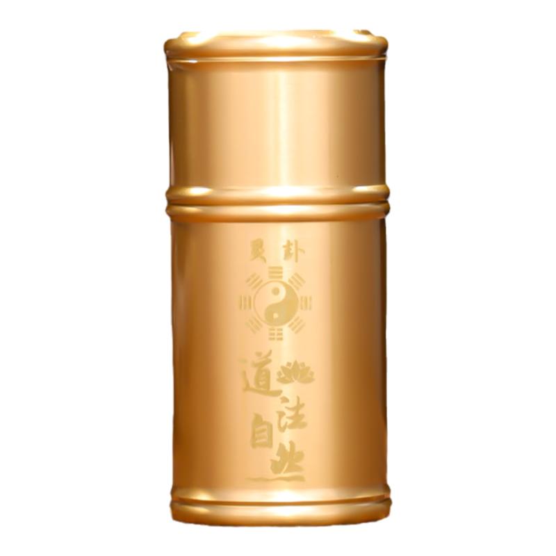 纯铜签筒家用观音签100签64卦寺庙求签筒抽签筒观音灵签摇签筒