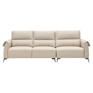 左右真皮直排沙发现代简约客厅轻奢头层牛皮中小户型家具6018