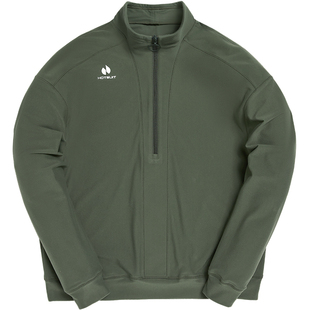 hotsuit后秀运动卫衣2026春季新款女士绿色套头宽松长袖健身上衣