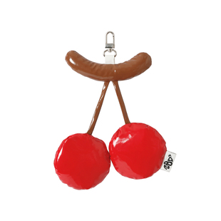 2801“爆汁樱桃”充棉红色包包挂件 可爱水果钥匙扣Juicy Cherry