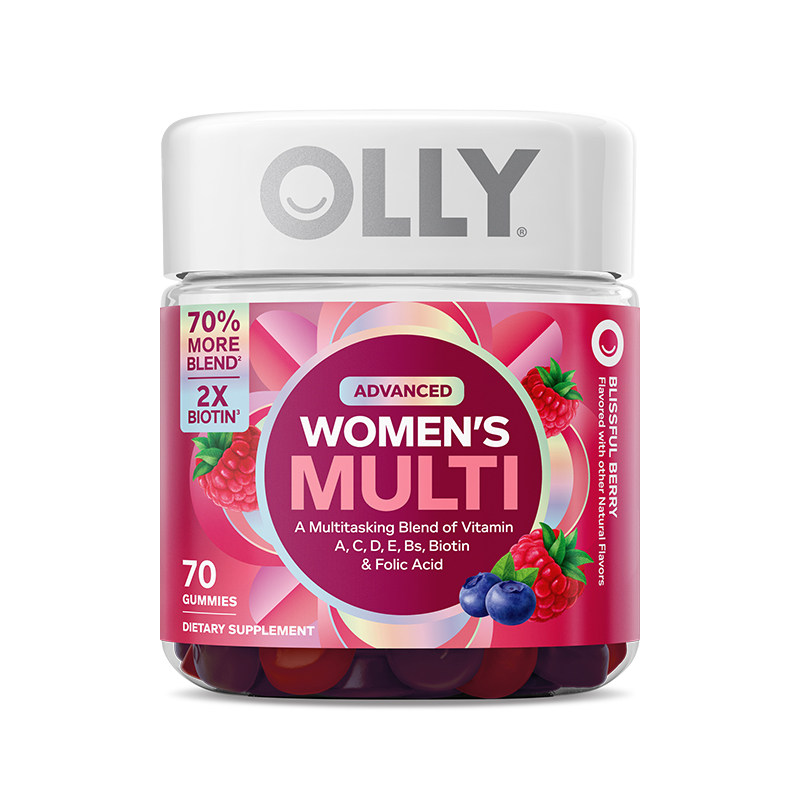 OLLY女性复合维生素软糖多维C女士生物素养护发烟酰胺生物素70粒