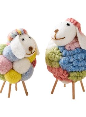 观趣北欧儿童房毛毡饰品摆件