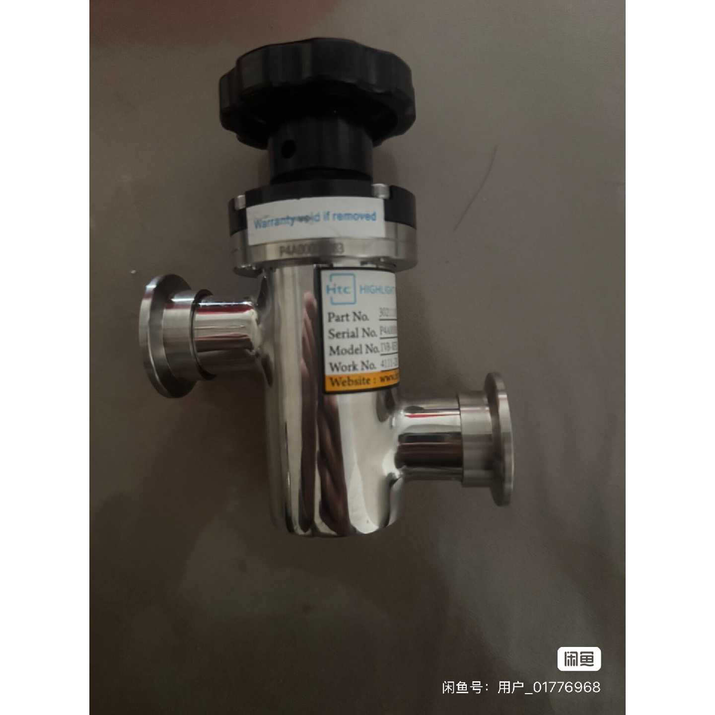 【议价-可维修】HTC日扬真空手动角阀 IVB-KF25-M 一个 全新/二手
