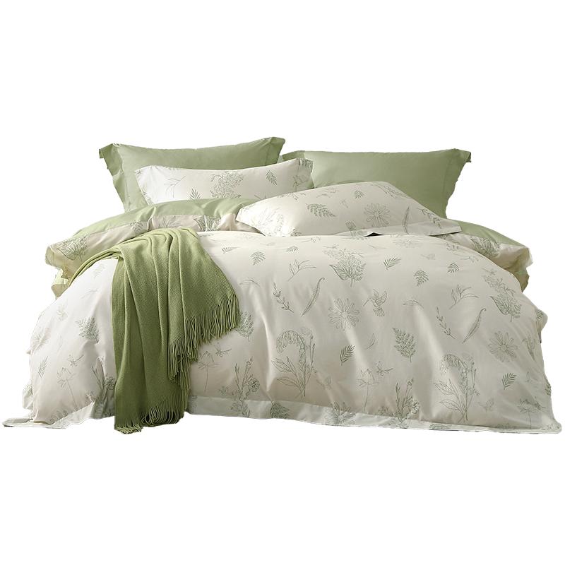 水星家纺A类全棉印花四件套