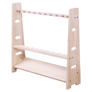 实木置地式鱼竿展示架落地式鱼竿架展示架鱼竿收纳架路亚杆摆放架