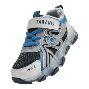 泰兰尼斯新款儿童发光鞋秋冬女童加绒保暖闪灯鞋男童舒适运动鞋