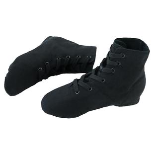 高帮舞蹈鞋女成人儿童软底防滑男士黑色跳舞鞋专业练功鞋爵士舞鞋