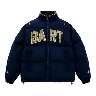 辛普森一家羽绒服男东北零下防寒宽松休闲情侣百搭保暖加厚外套女