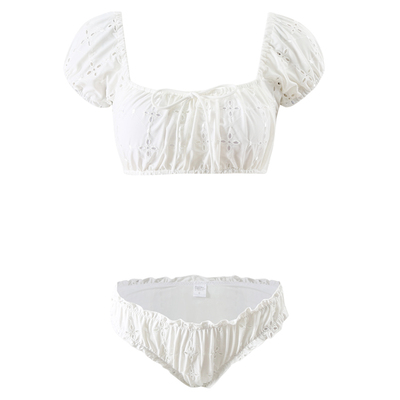 复古法式氛围感泳衣女