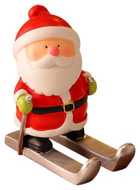 创意2025圣诞节老人麋鹿小礼物手机支架桌面小摆件道具布置装饰品