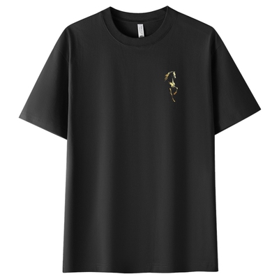 【八方来财马年】新款300克重磅纯棉短袖男T恤夏季休闲上衣打底衫