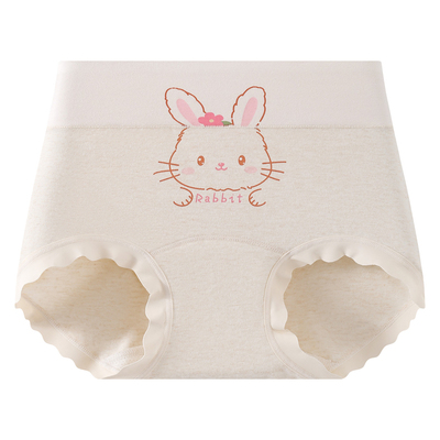 【高腰护肚】天然彩棉100A益生菌女童纯棉三角裤少女发育期内裤