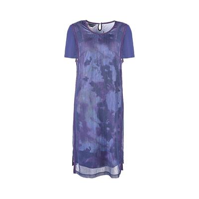 靓诺飘纱印花针织连衣裙