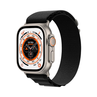 适用苹果s9/S10手表iwatch8表带apple watch9表带S8第二代ultra高山回环尼龙S7编织2男女运动se原装款5表带s6