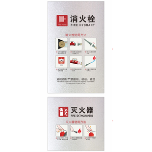 定制消火栓消防栓箱灭火器箱磨砂膜玻璃贴纸安全门玻璃门贴纸加厚