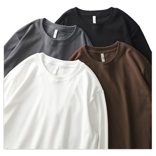 双面德绒打底衫男士2025秋冬新款加绒加厚宽松内搭长袖t恤上衣服