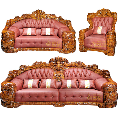 2025新款高端乌金木马到功成沙发