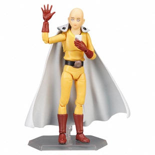 figma310# 一拳超人手办 琦玉老师 光头 可动人偶玩具手办模型