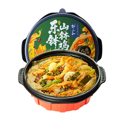 乐山钵钵鸡风味5荤6素吃得好
