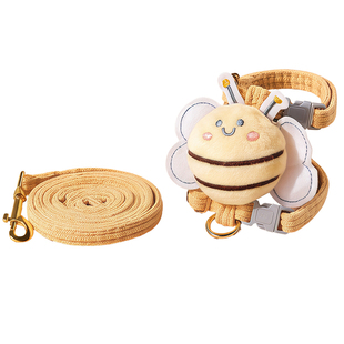 猫咪牵引绳防挣脱外出专用工字型小奶猫背心式遛猫绳可调节猫链子