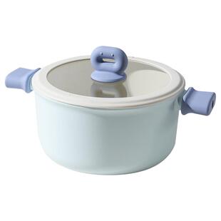 卡罗特汤锅有钛不粘锅家用炖锅奶锅蒸煮煎炒锅电磁炉麦饭石泡面锅