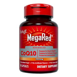 美国脉拓MegaRed辅酶Q10软胶囊高含量200mg90粒coq10保护心脑血管
