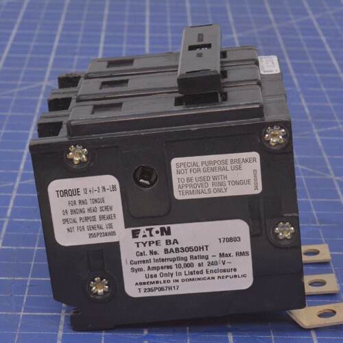 BAB3050HT / 热磁环断路器环 仅 240 伏 3 杆/EATON