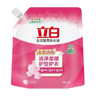 立白洗衣液全效馨香3kg护形护色持久留香洗衣液家用补充装