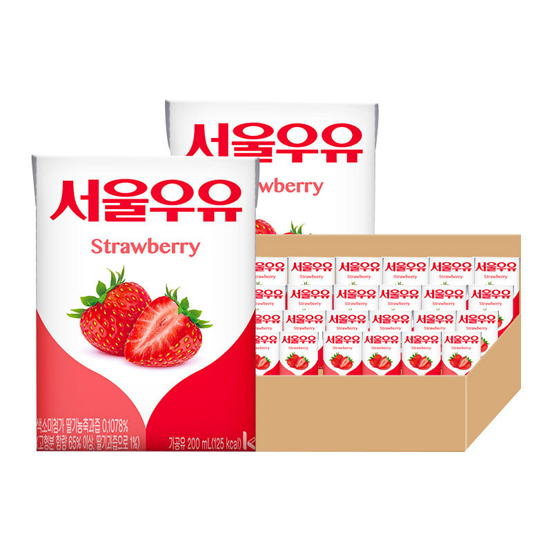 草莓牛奶韩国进口网红牛奶