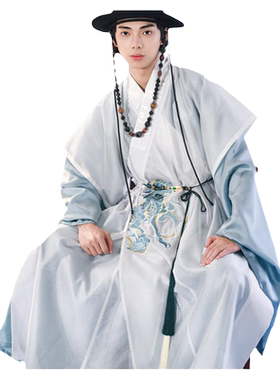 如梦霓裳男装明制道袍麒瑞