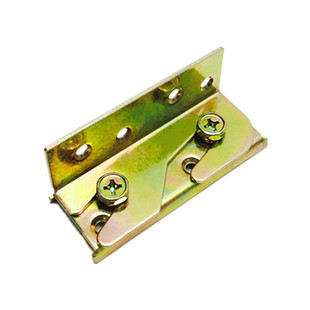 加厚床铰链 床插销 床扣 家具隐形床配件 连接件 螺丝床挂扣 4寸