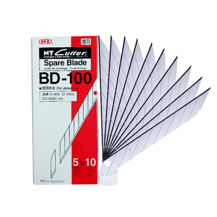 日本进口nt美工刀片BD-100小号30度尖角9mm贴膜刀片300GRP美工刀